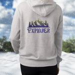 Explorer Female<h6> Grey Hooded Sweatshirt</h6>