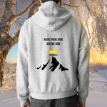 Been There Now<h6> Grey Hooded Sweatshirt</h6>