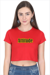 Attitude - Red Crop Top
