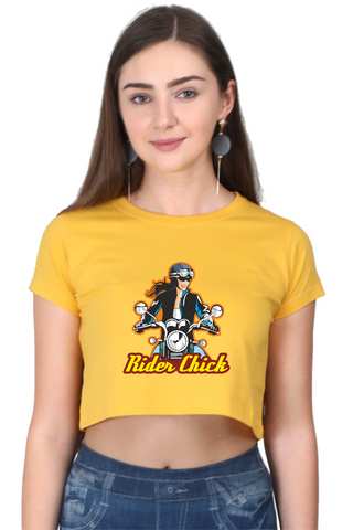 Rider Chick<h6>Yellow Crop top</h6> - Muddy Patch