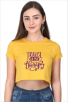 Travel Therapy<h6>Yellow Crop top</h6> - Muddy Patch