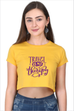Travel Therapy<h6>Yellow Crop top</h6> - Muddy Patch