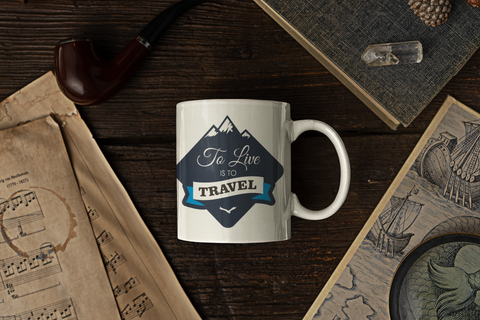 To live is to travel Coffee Mug