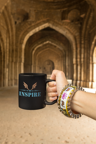 Inspire Black Coffee Mug