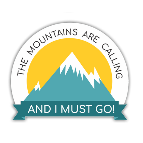 Sticker - Mountains Are Calling - Muddy Patch