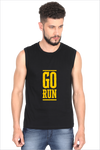 Go Run<h6>Black Sleeveless Tshirt</h6>