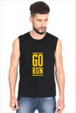 Go Run<h6>Black Sleeveless Tshirt</h6>