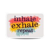 Sticker - Yoga Inhale Exhale Repeat(Transparent)
