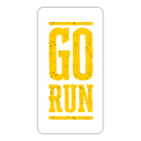 Sticker – Go Run – Yellow(Transparent) - Muddy Patch